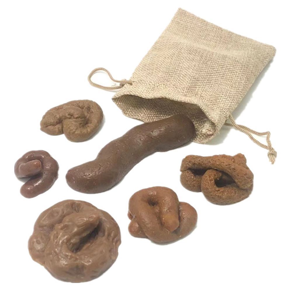 Fake Poop Gag Gift - 6 uds. Gadget de broma, juguetes