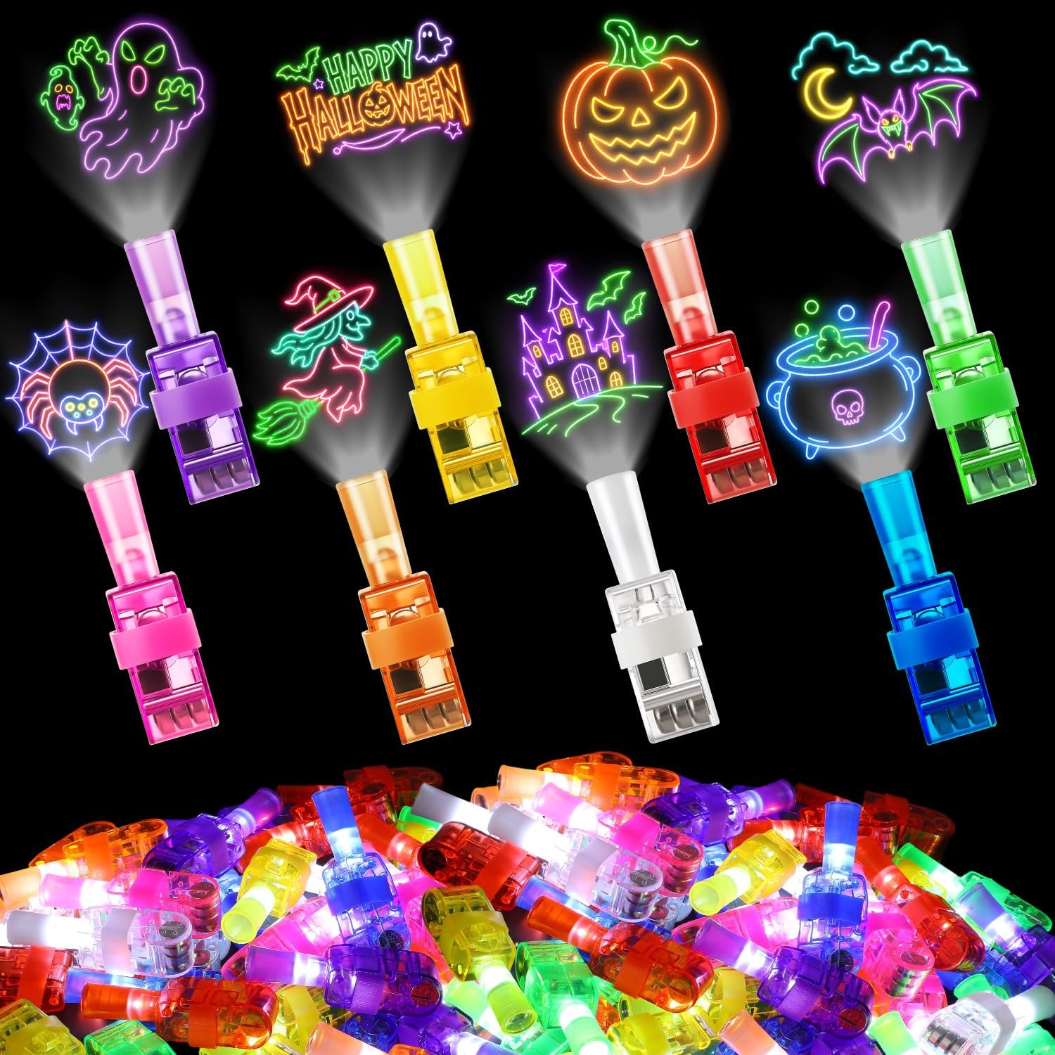 4/40PCS Luces LED para Dedos d - Glow In The Dark Party Glasses reseña y precio