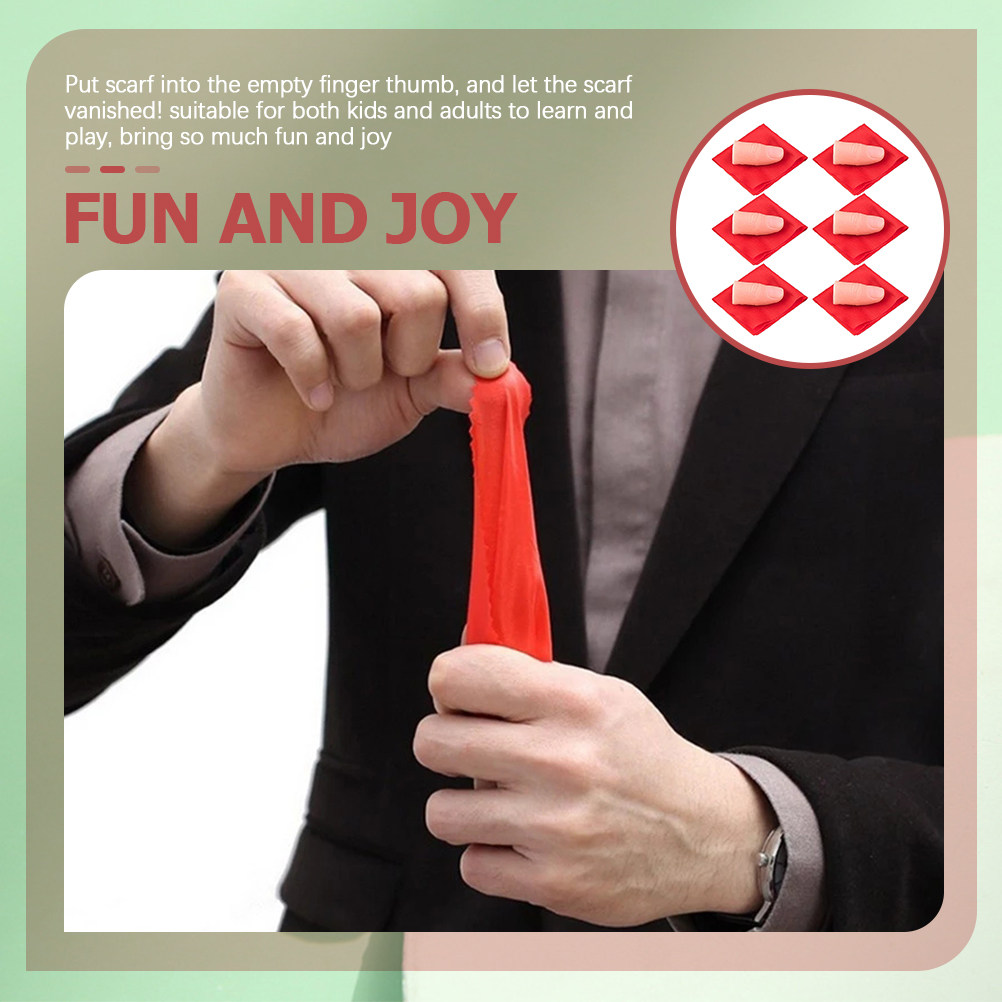Truco de magia con seda desapa - Thumb Tip Magic Trick Set reseña y precio