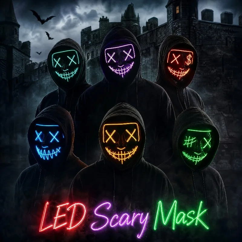 Suministros para fiestas de Ha - Led Purge Mask Halloween reseña y precio