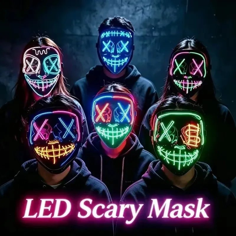 Suministros para fiestas de Ha - Led Purge Mask Halloween reseña y precio