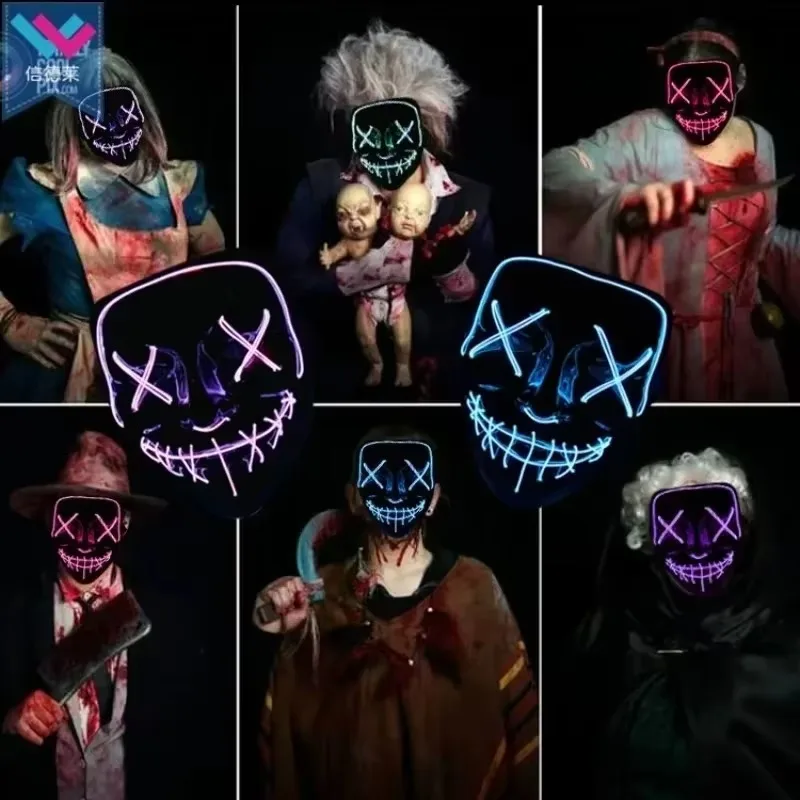 Suministros para fiestas de Ha - Led Purge Mask Halloween reseña y precio