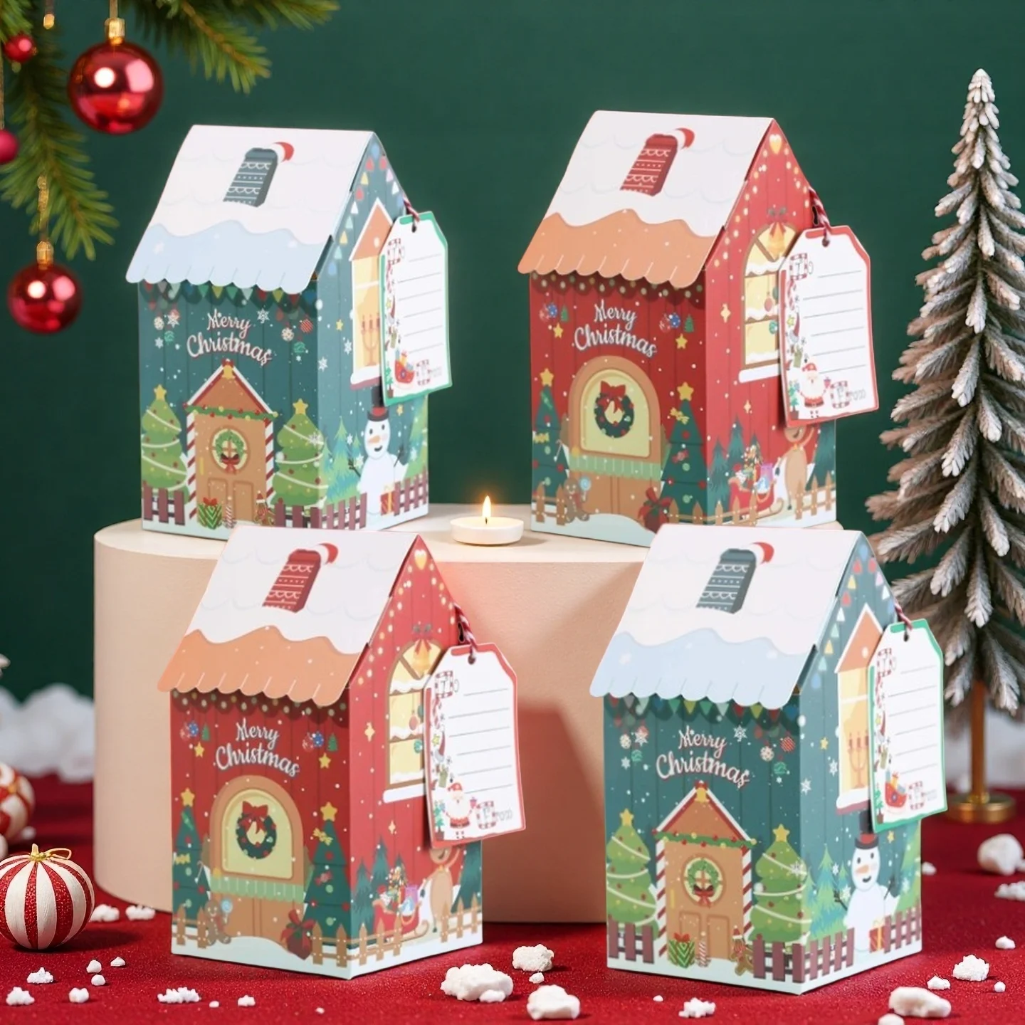 1-40PCS Caja de Regalo Casa de - Party Supplies reseña y precio